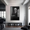 Atatürk Asalet Cam Tablo – Siyah Çerçeveli Cam Tablo