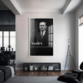 Atatürk Asalet Cam Tablo – Beyaz Çerçeveli Cam Tablo