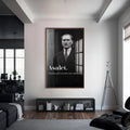 Atatürk Asalet Cam Tablo – Ceviz Çerçeveli Cam Tablo