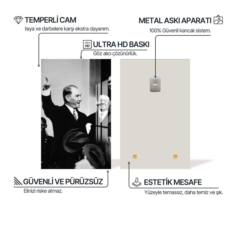 Atatürk Cam Tablo – Cam Tablo