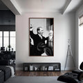 Atatürk Cam Tablo – Ceviz Çerçeveli Cam Tablo