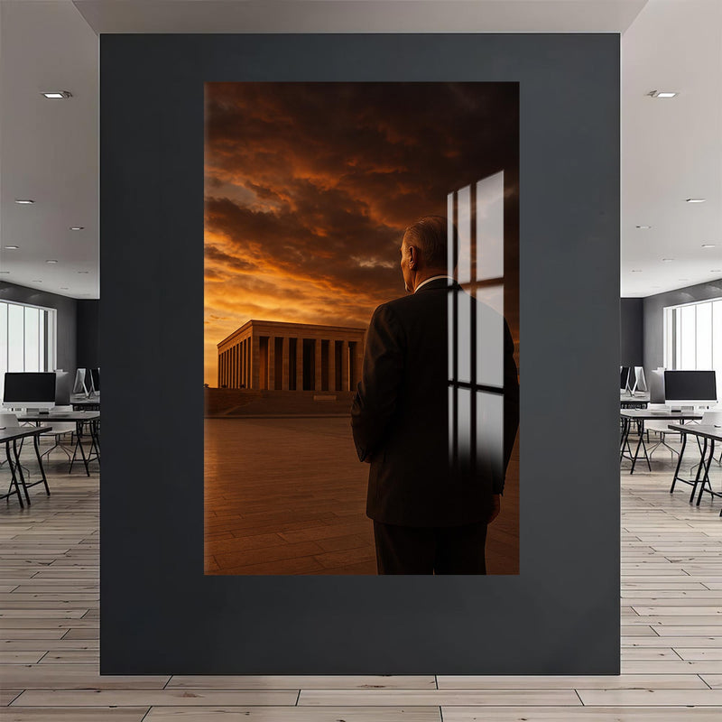 Anıtkabir’de Atatürk Cam Tablo – Cam Tablo
