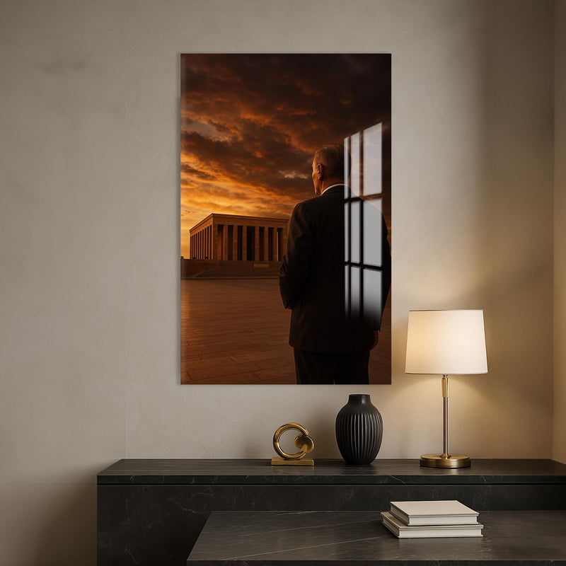 Anıtkabir’de Atatürk Cam Tablo – Cam Tablo
