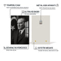 Bayrak Önü Atatürk Cam Tablo – Cam Tablo