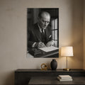 İmza Masasında Atatürk Cam Tablo – Cam Tablo