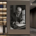 İmza Masasında Atatürk Cam Tablo – Cam Tablo