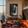 İmza Masasında Atatürk Cam Tablo – Cam Tablo