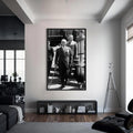 Çocukla Atatürk Cam Tablo – Siyah Çerçeveli Cam Tablo