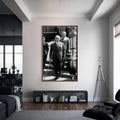Çocukla Atatürk Cam Tablo – Ceviz Çerçeveli Cam Tablo