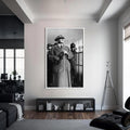 Atatürk Cam Tablo – Beyaz Çerçeveli Cam Tablo