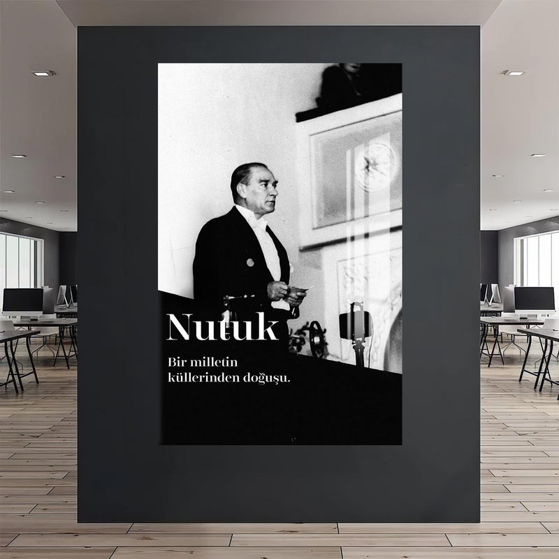 Nutuk Anı Atatürk Cam Tablo – Cam Tablo
