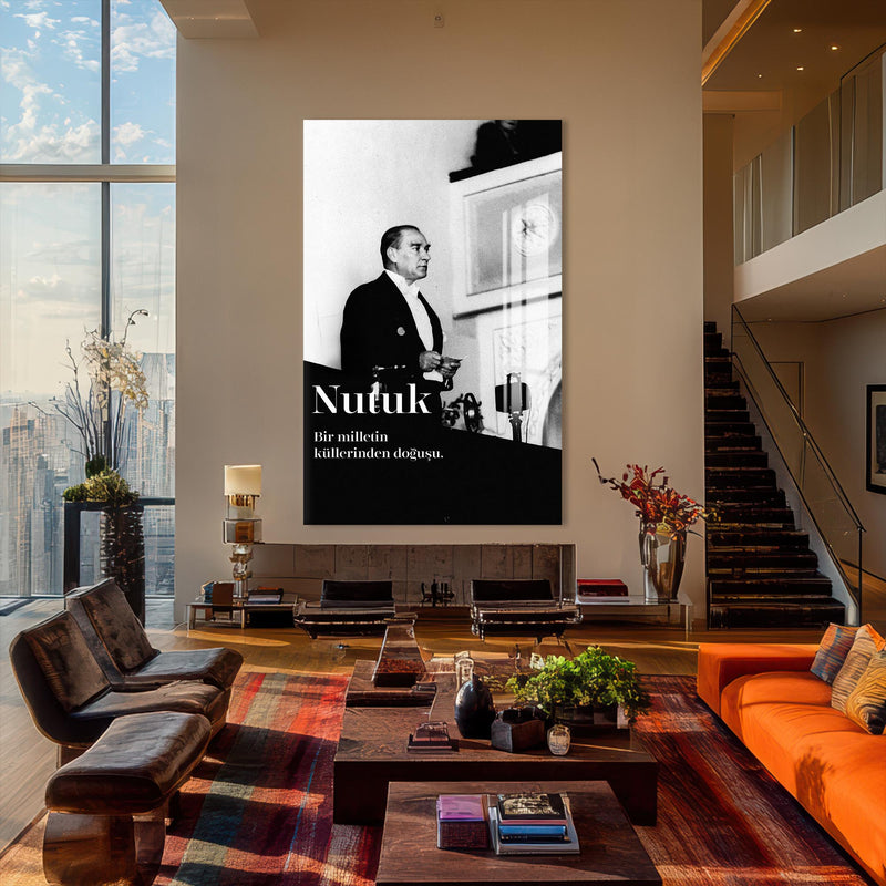 Nutuk Anı Atatürk Cam Tablo – Cam Tablo