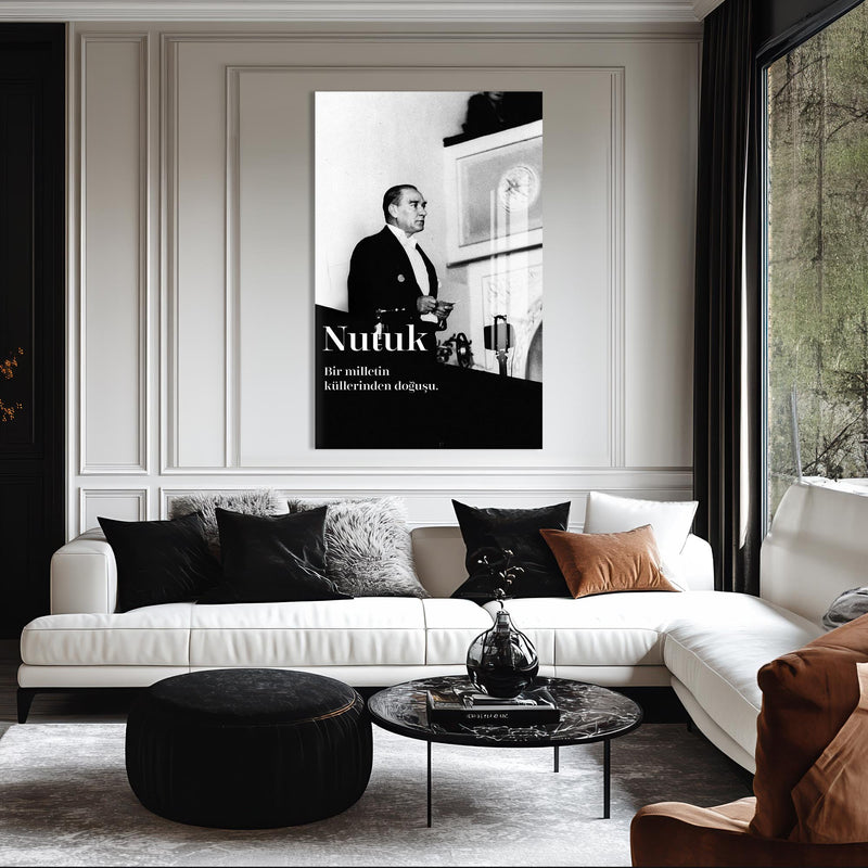 Nutuk Anı Atatürk Cam Tablo – Cam Tablo