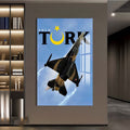 F16 Uçağı Cam Tablo – Cam Tablo