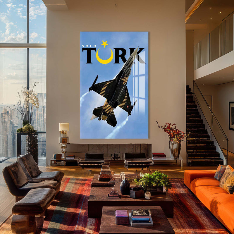 F16 Uçağı Cam Tablo – Cam Tablo