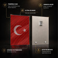 Dalgalı Çizgi Türk Bayrağı Cam Tablo – Cam Tablo
