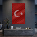 Dalgalı Çizgi Türk Bayrağı Cam Tablo – Cam Tablo