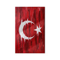 Yağlı Boya Türk Bayrağı Cam Tablo – Cam Tablo