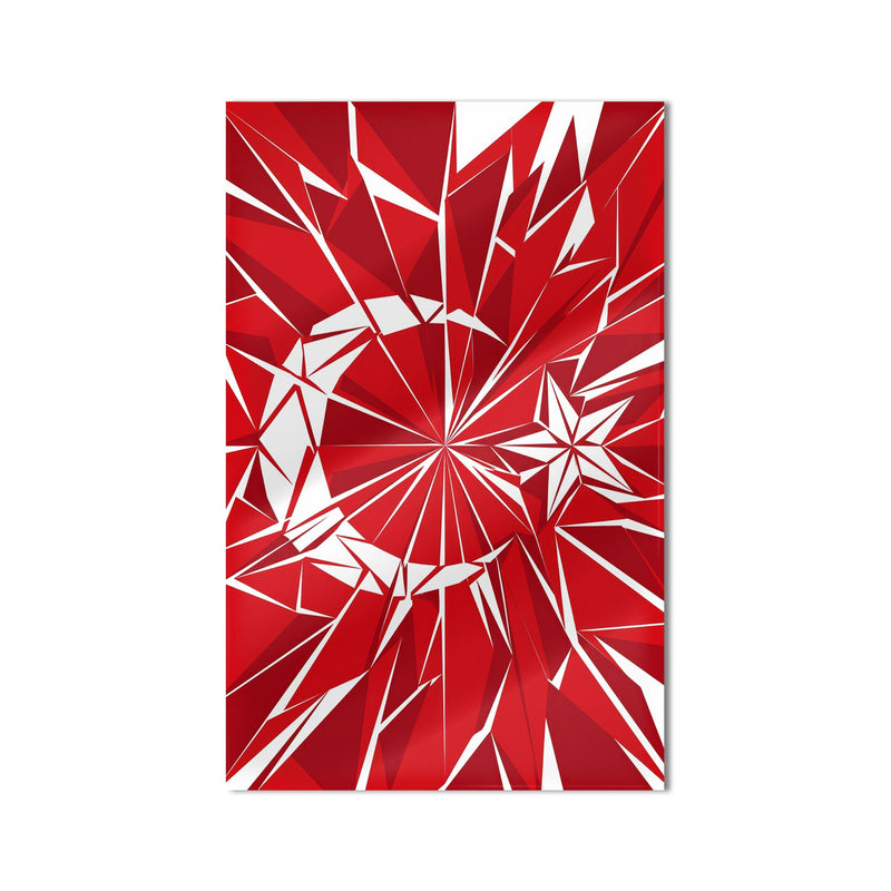 Cam Kırığı Türk Bayrağı Cam Tablo – Cam Tablo
