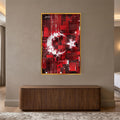 Dijital Glitch Türk Bayrağı Cam Tablo – Cam Tablo