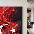 Alev Türk Bayrağı Cam Tablo – Cam Tablo