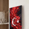 Alev Türk Bayrağı Cam Tablo – Cam Tablo