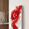 Suluboya Türk Bayrağı Cam Tablo – Cam Tablo