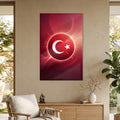 Işıyan Türk Bayrağı Cam Tablo – Cam Tablo