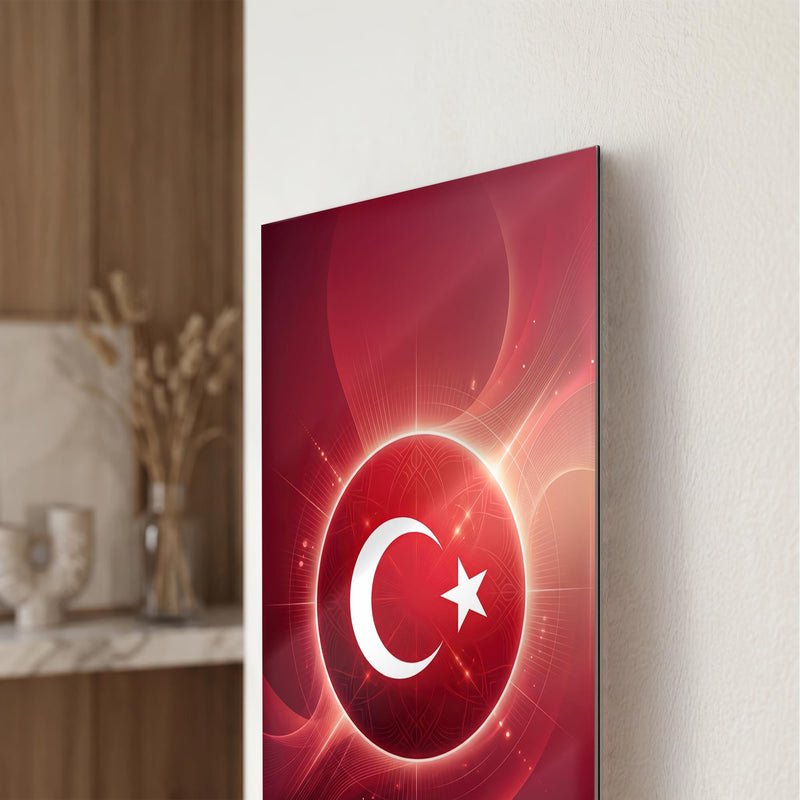 Işıyan Türk Bayrağı Cam Tablo – Cam Tablo