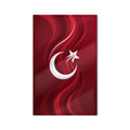 Dalgalı Şerit Türk Bayrağı Cam Tablo – Cam Tablo