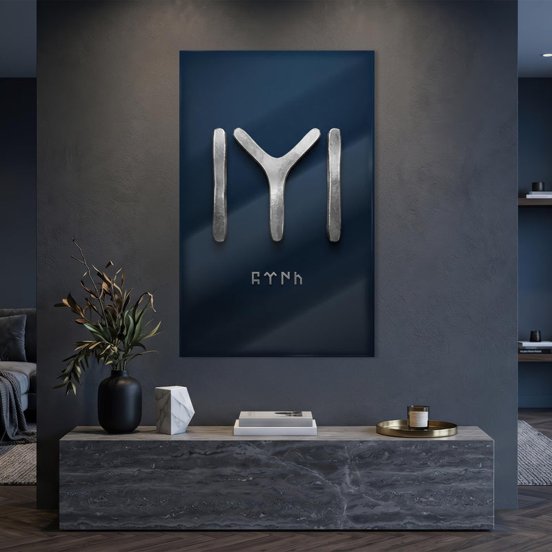 Gümüş IYI Kayı Boyu Cam Tablo – Cam Tablo