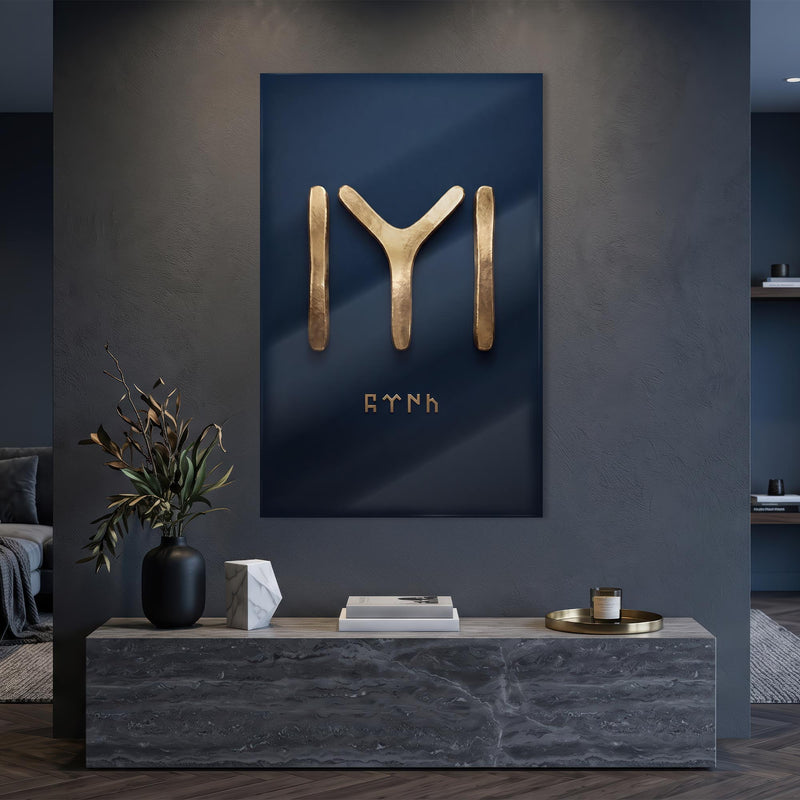Altın IYI Kayı Boyu Cam Tablo – Cam Tablo