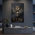 Altın Kartal Ay Yıldız Cam Tablo – Cam Tablo