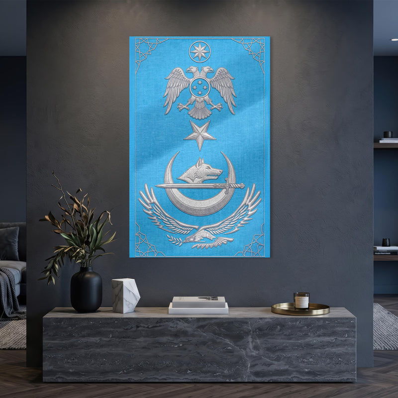 Türk Devlet Sembolleri Kartal Cam Tablo – Cam Tablo