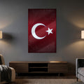 Teknoloji Devre Türk Bayrağı Cam Tablo – Cam Tablo