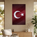 Teknoloji Devre Türk Bayrağı Cam Tablo – Cam Tablo