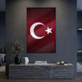 Teknoloji Devre Türk Bayrağı Cam Tablo – Cam Tablo