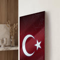 Teknoloji Devre Türk Bayrağı Cam Tablo – Cam Tablo