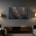 Neon Kırmızı Türk Bayrağı Cam Tablo – Cam Tablo