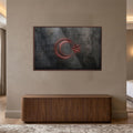 Neon Kırmızı Türk Bayrağı Cam Tablo – Cam Tablo