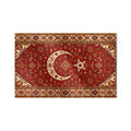 Kilim Desen Türk Bayrağı Cam Tablo – Cam Tablo