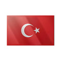 Flat Minimal Türk Bayrağı Cam Tablo – Cam Tablo