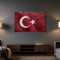 Yağlı Boya Görünümlü Türk Bayrağı Cam Tablo – Cam Tablo