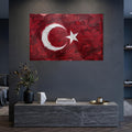 Yağlı Boya Görünümlü Türk Bayrağı Cam Tablo – Cam Tablo
