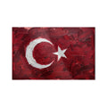 Yağlı Boya Görünümlü Türk Bayrağı Cam Tablo – Cam Tablo
