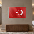 Çıkartma Efektli Türk Bayrağı Cam Tablo – Cam Tablo