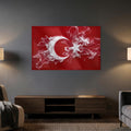 Duman Dalgası Türk Bayrağı Cam Tablo – Cam Tablo