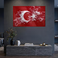 Duman Dalgası Türk Bayrağı Cam Tablo – Cam Tablo