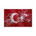 Duman Dalgası Türk Bayrağı Cam Tablo – Cam Tablo