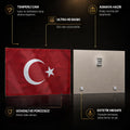 Kumaş Görünümlü Türk Bayrağı Cam Tablo – Cam Tablo